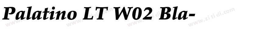 Palatino LT W02 Bla字体转换